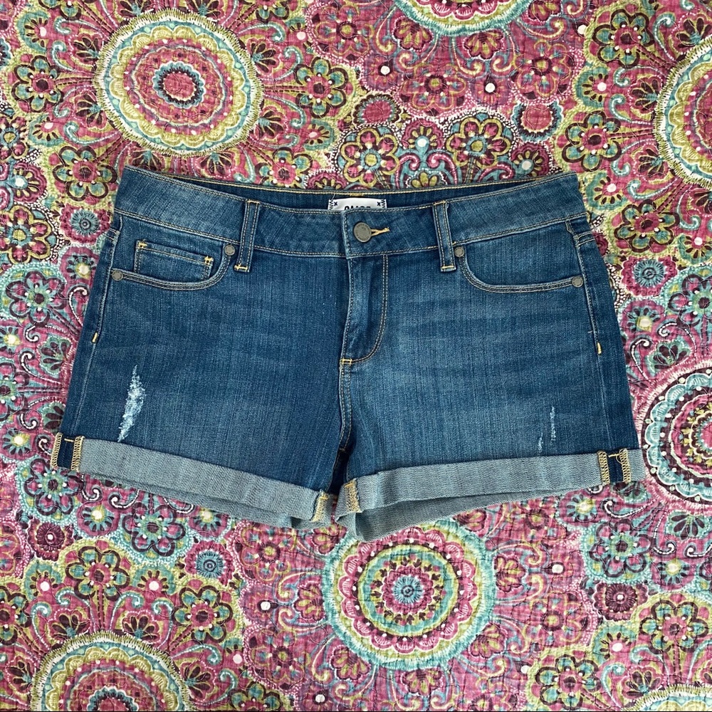 PAIGE Denim medium wash shorts